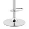 Armen Living Brock Adjustable Gray Faux Leather and Walnut Wood with Chrome Finish Bar Stool LCBCBAWAGR - alternate 6